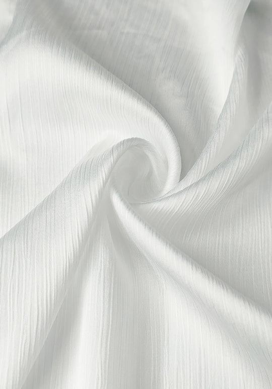 Luxe Crinkle Matte Silk - White