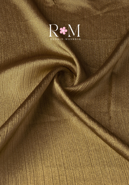 Crinkle Silk Hijabs - Matte Golden