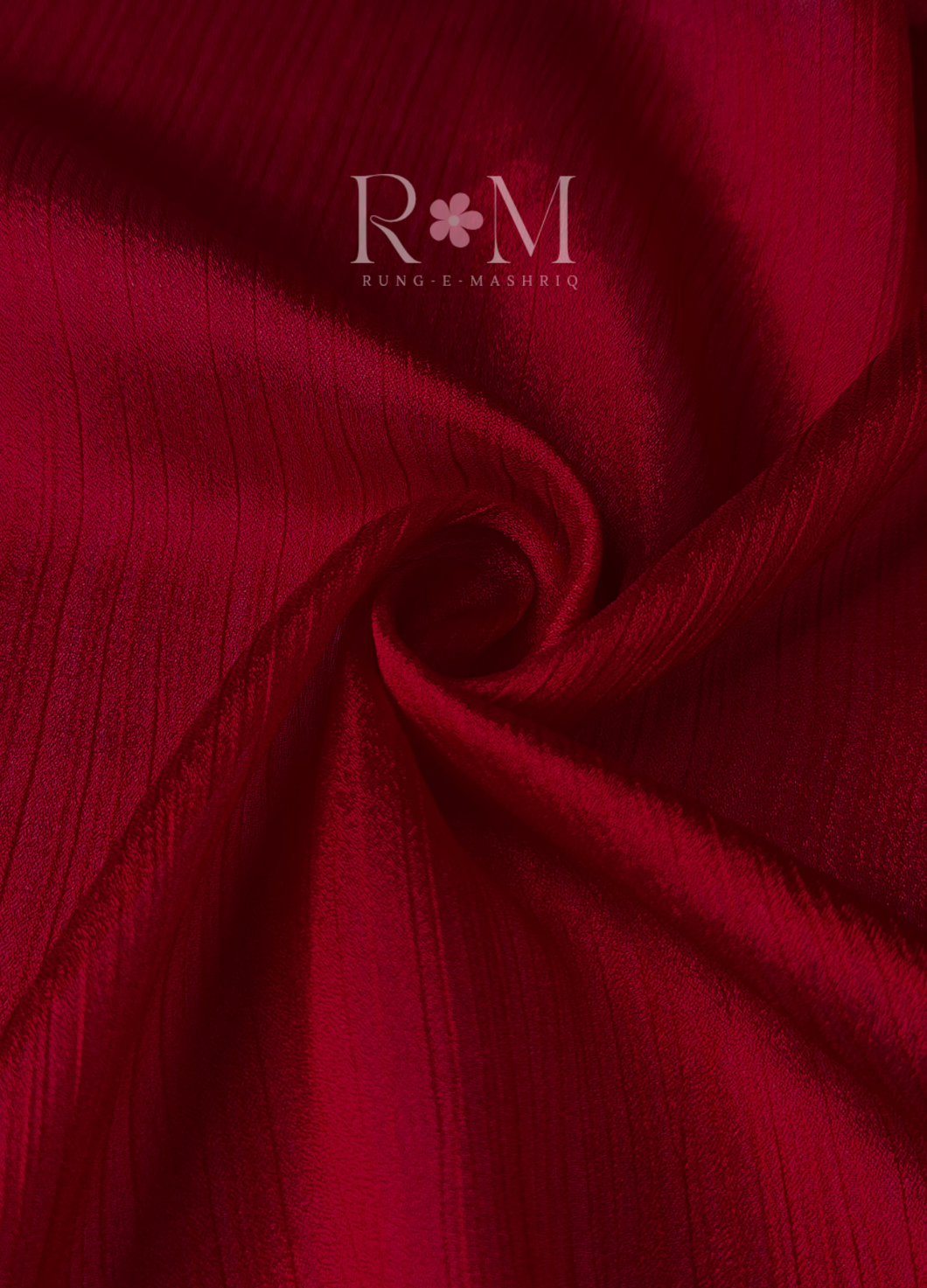 Crinkle Silk Hijabs - Red Cherry 🍒