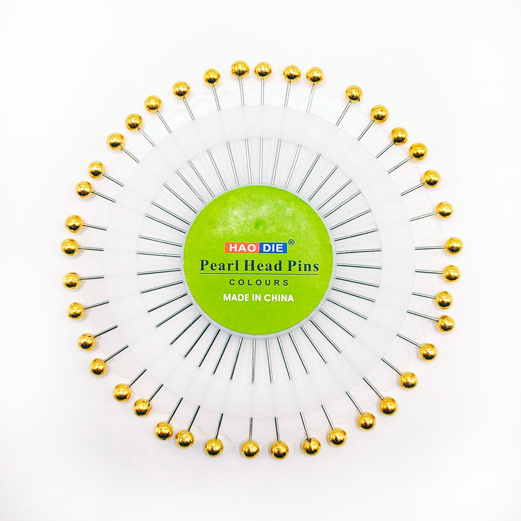 Premium Pearl pins - Pin Wheel - Golden